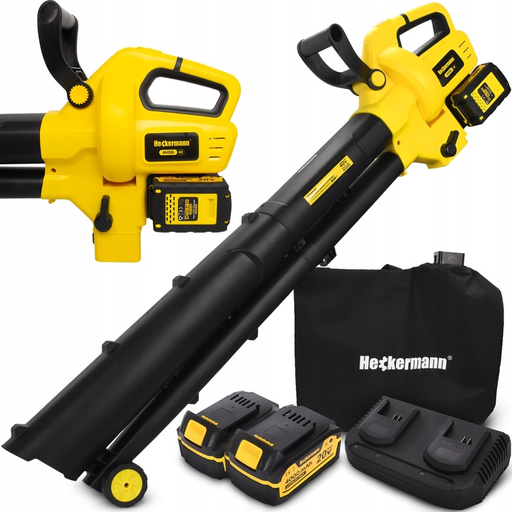 DMUCHAWA DO LIŚCI ODKURZACZ Z ROZDRABNIACZEM ELEKTRYCZNA AKUMULATOROWA