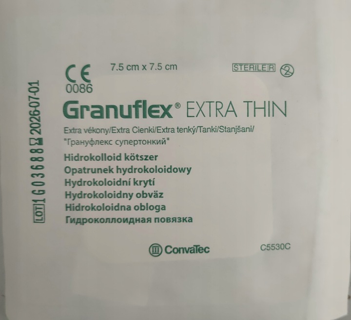 GRANUFLEX EXTRA THIN 7,5x7,5cm 12 SZTUK cienki jak skóra elastyczny