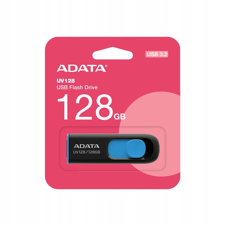 ADATA UV128 Pendrive 128GB USB 3.2 Gen1 - Czarny/Niebieski