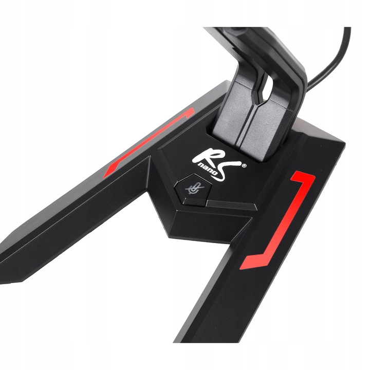 Mikrofon gamingowy do komputera USB LED streaming NanoRS RS710 regulowany