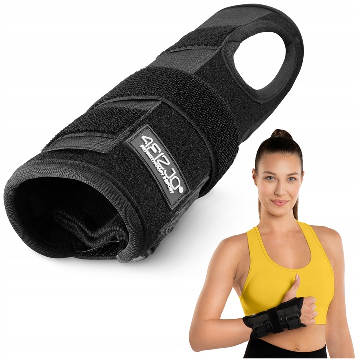 STABILIZATOR NADGARSTKA ORTEZA USZTYWNIAJĄCA SZYNA REGULOWANA LEKKA PRAWA