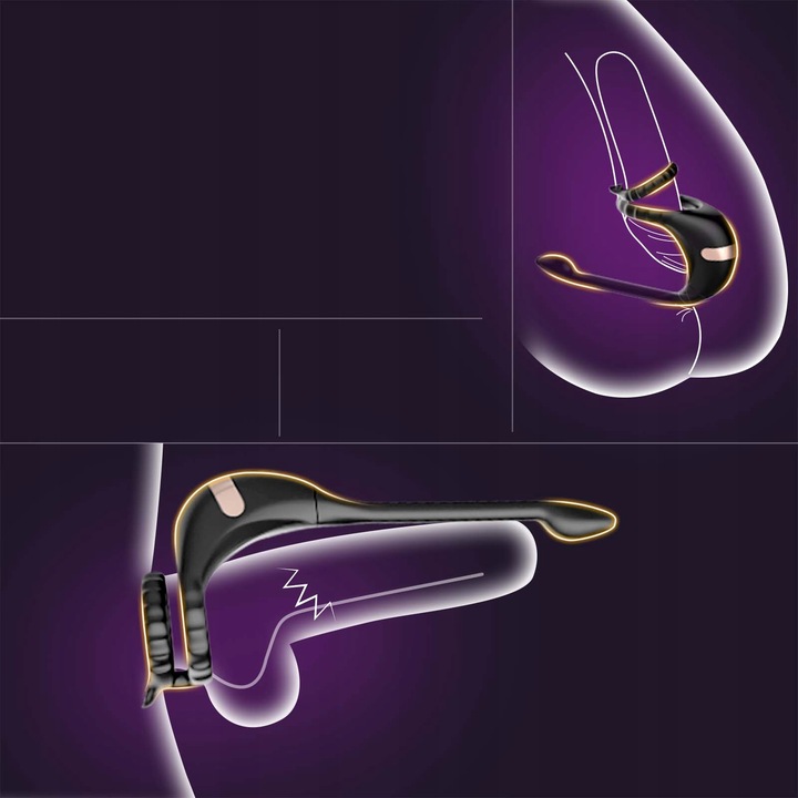 Kontrol przez APP wibrujące pierścienie na penisa