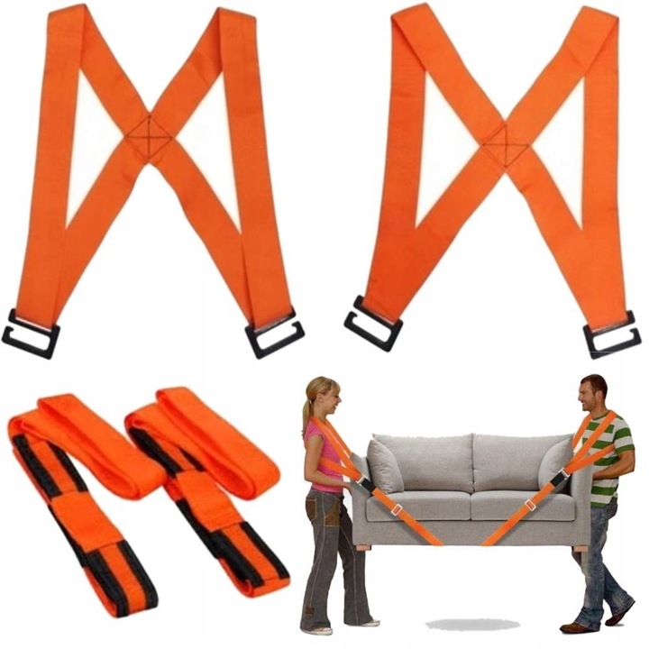 WYTRZYMAŁE PASY DO NOSZENIA MEBLI CIĘŻKICH RZECZY TRANSPORT