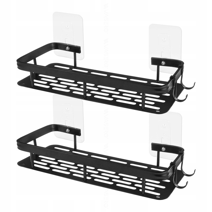 2x PÓŁKA POD PRYSZNIC wisząca samoprzylepna ścienna LOFT łazienki prysznic