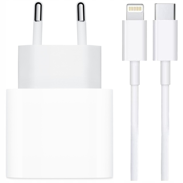Ładowarka do Apple z Lightning dla IPHONE IPAD SZYBKIE ŁADOWANIE +KABEL MOC
