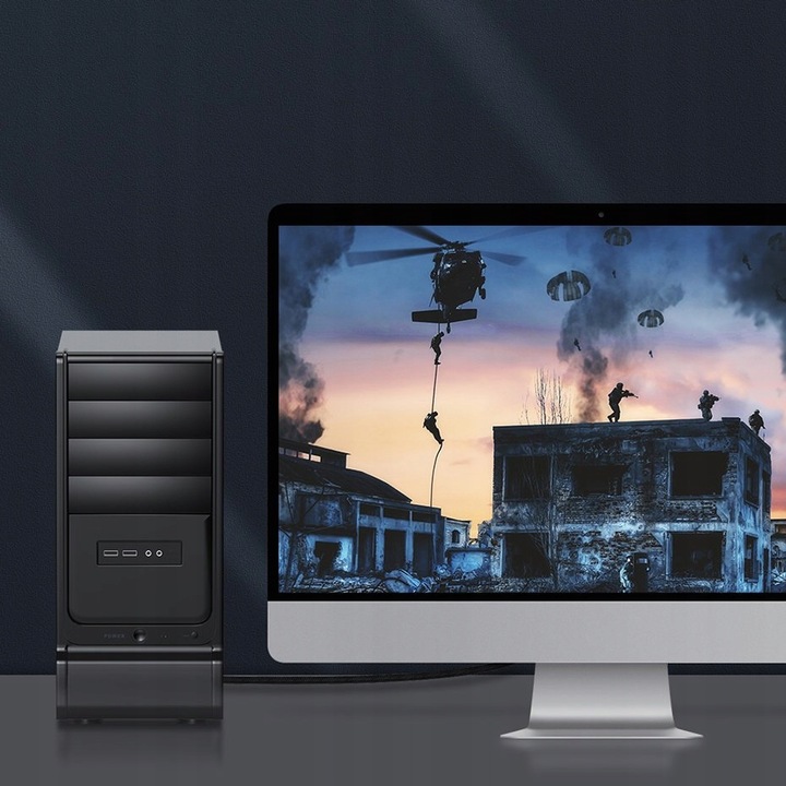 BASEUS KABEL HDMI 2.1 8K 48Gbps 120Hz KABEL DO TELEWIZORA KONSOLI 3m