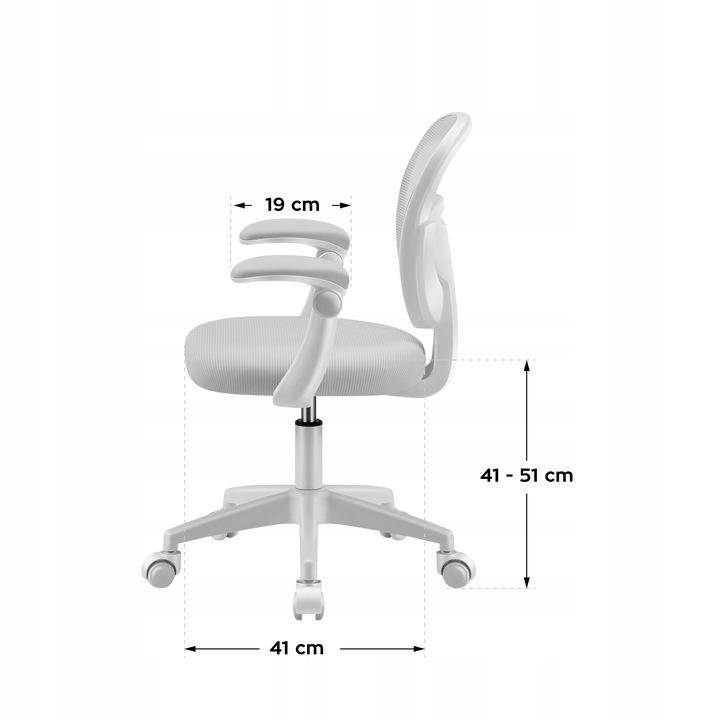 Fotel Obrotowy Krzesło DLA DZIECI MŁODZIEŻY Mark Adler Junior 3.0 Grey