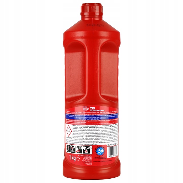 Kret Żel do Udrażniania Rur Kuchnia Łazienka Zestaw 1500g