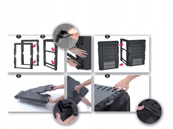 Kompostownik 2 komorowy czarny Prosperplast