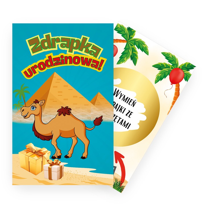 Zdrapki dla Dzieci z zadaniami Safari Urodzinowe aZD 25 sztuk