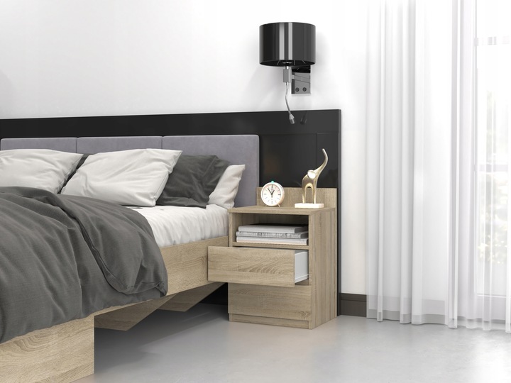 SZAFKA NOCNA STOLIK KOMODA SYPIALNIA M1 SONOMA