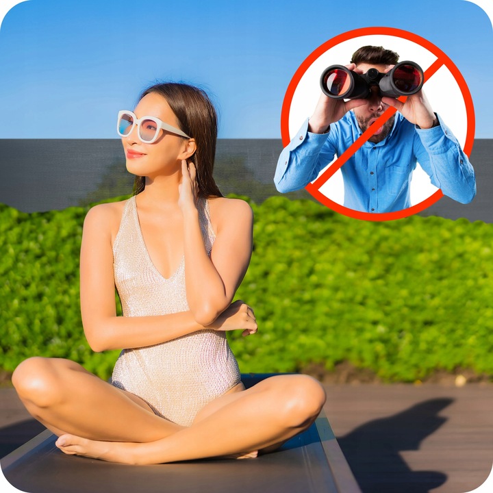 SIATKA CIENIUJĄCA NA PŁOT OGRODZENIE 1,2x25m MASKUJĄCA MATA OSŁONA 90%