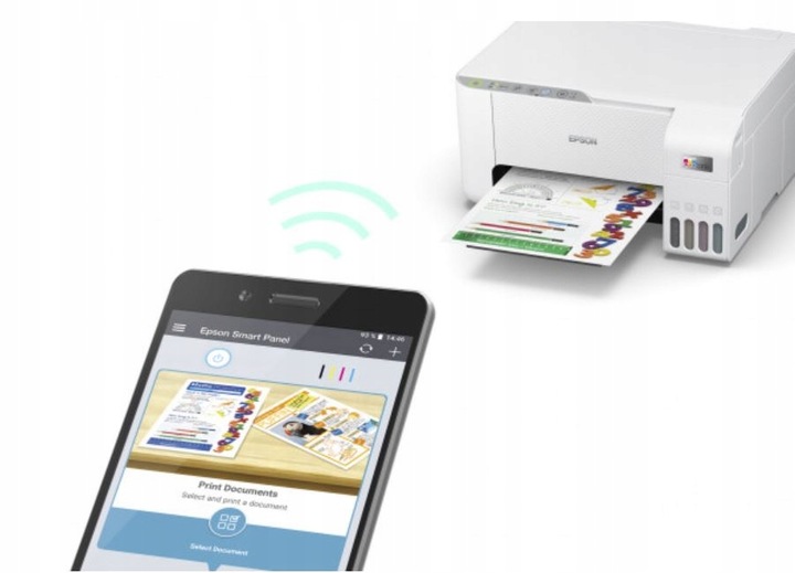 DRUKARKA Atramentowa EPSON EcoTank Biała WIFI 3w1 DRUK SKAN KOPIA + TUSZE