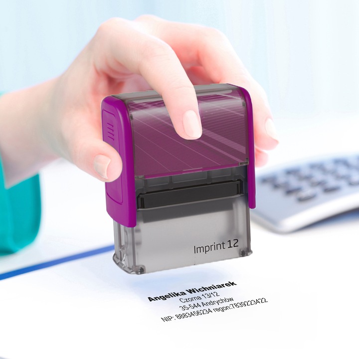 PIECZĄTKA TRODAT 8912 DO 6 LINII FIRMOWA IMIENNA BIUROWA PROJEKT + GUMKA