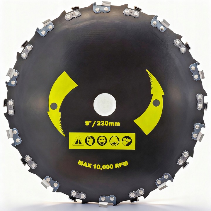 TARCZA DO KOSY SPALINOWEJ 230MM DO KOSZENIA TRAWY NÓŻ DO KRZEWÓW i