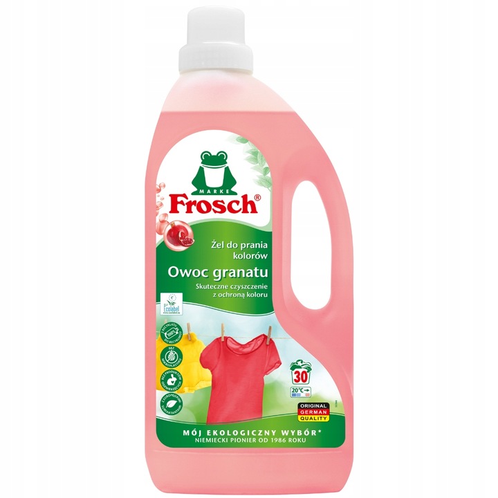 Frosch Żel do Prania Tkanin Aloesowy Granat Mix 3L 60pr + Płukanie Gratis