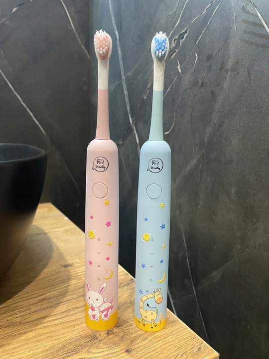 SZCZOTECZKA SONICZNA DLA DZIECI ELEKTRYCZNA DO ZĘBÓW PREMIUM BŁĘKIT HEELLY