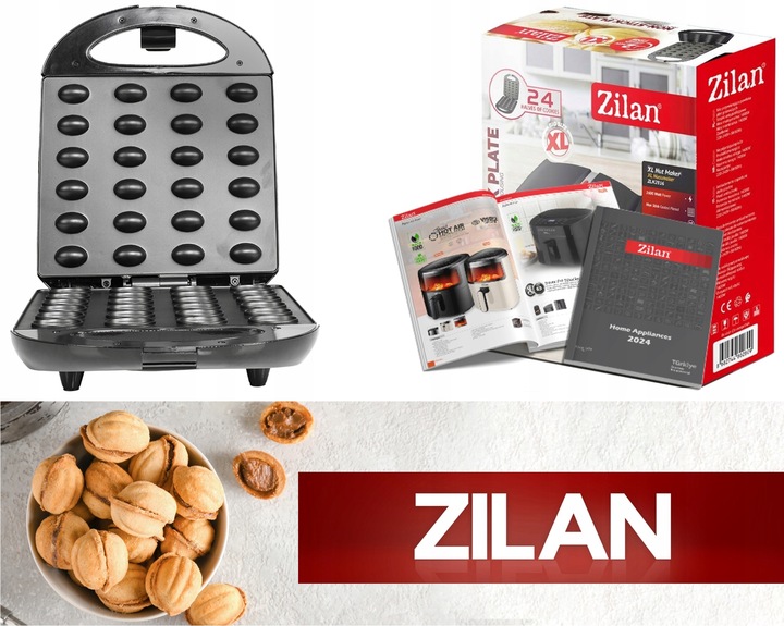 OPIEKACZ DO ORZESZKÓW FORMA NIEPRZYWIERAJĄCA POWŁOKA CIASTEK 24 SZT