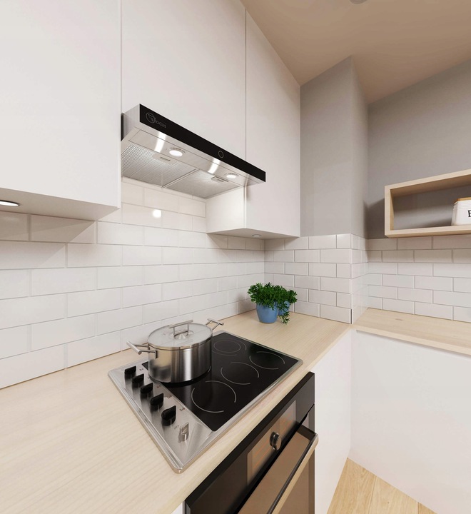 Okap podszafkowy Modo 60 IN (inox+czarny)