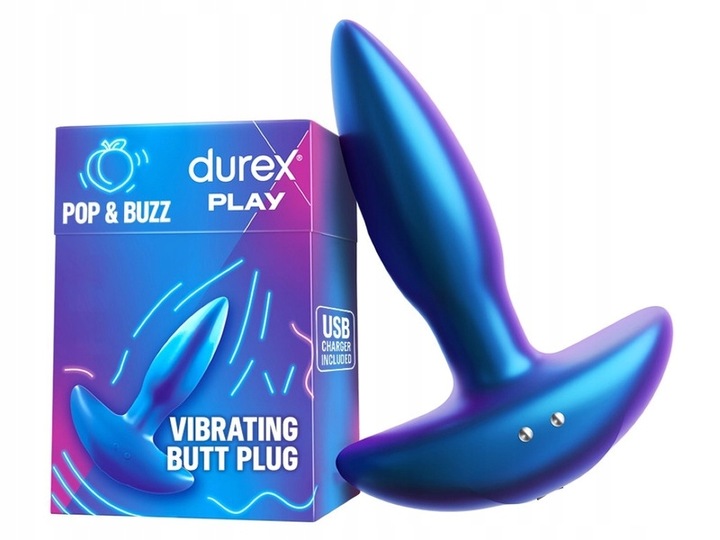 Wibrująca zatyczka analna DUREX Play Pop & Buzz