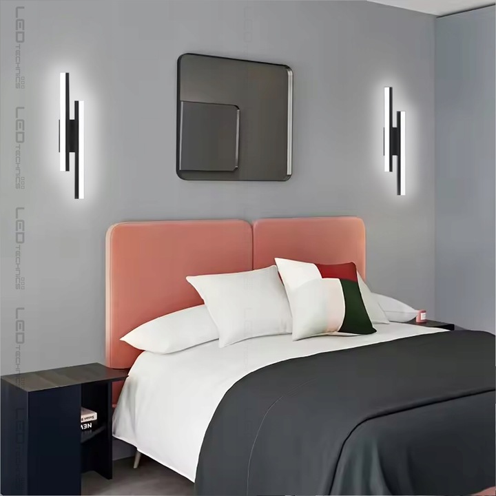 Lampa ścienna elewacyjna ogrodowa kinkiet zewnętrzny 18W LED CCD 40cm