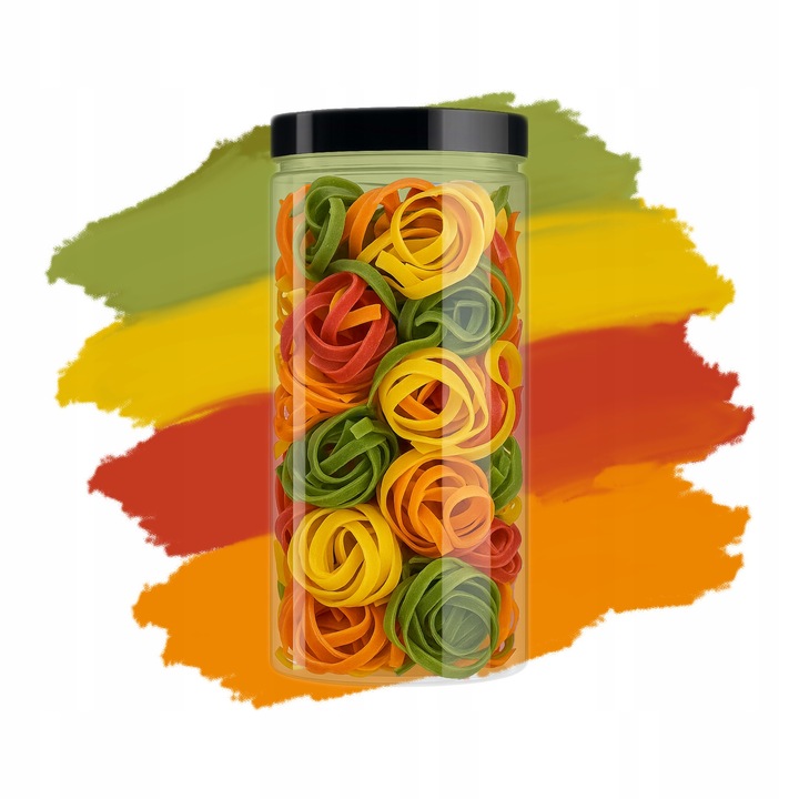 Pojemniki Kuchenne 1.5L 12 szt. – Słoiki PET na Żywność Makaron Przyprawy