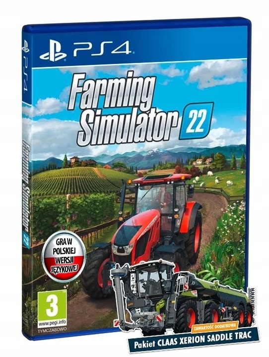FARMING SIMULATOR 22 Symulator farmy 2022 - PL - PS4 / PS5 - Płyta Blu-ray