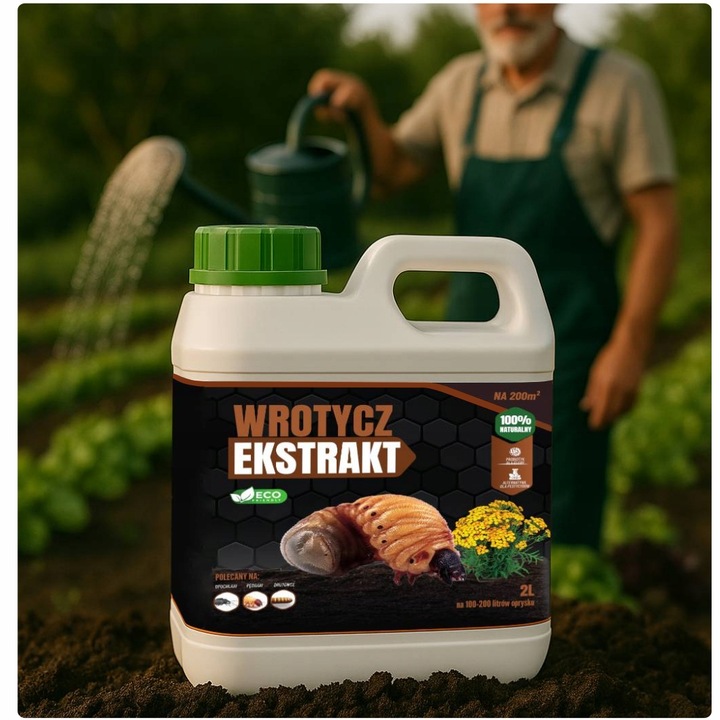 WROTYCZ EKSTRAKT 2l ZWALCZA OPUCHLAKI PĘDRAKI DRUTOWCE W GLEBIE NA