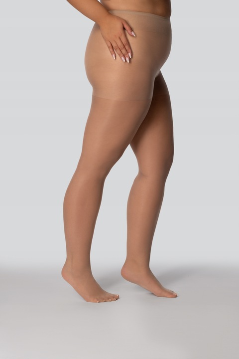 QUEEN SIZE rajstopy CHARLOTTE 20 den r. 9 alabaster