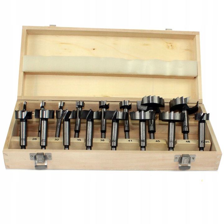 SĘKOWNIKI FREZY WIERTŁA DO DREWNA 6-54 mm 16 el