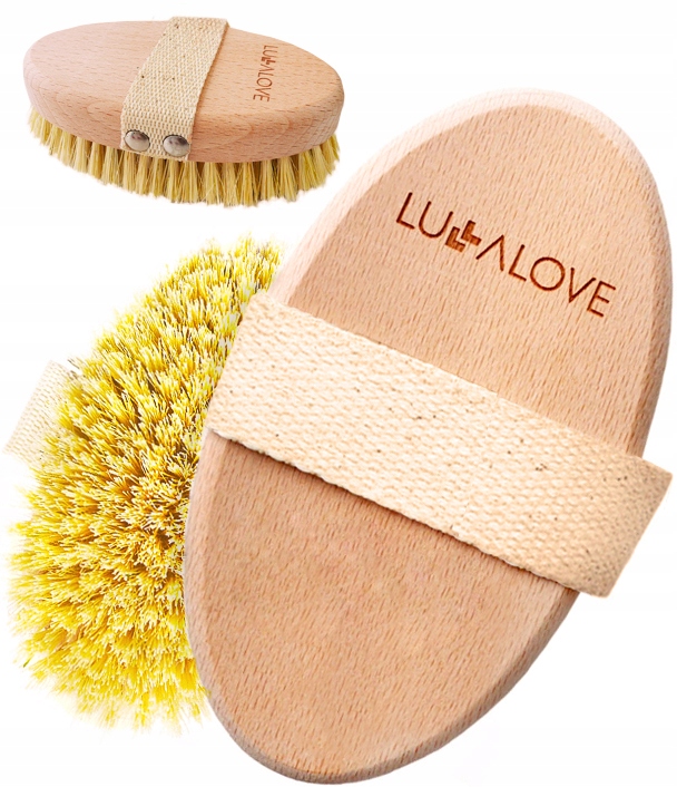 LULLALOVE SZCZOTKA DO MASAŻU CIAŁA NA SUCHO TAMPICO KLASYK OWALNA OSTRA