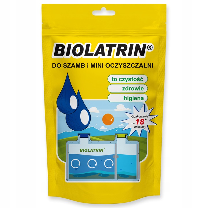 Bakterie do szamba, silny bioprodukt- raz na miesiąc! BIOLATRIN na 1,5