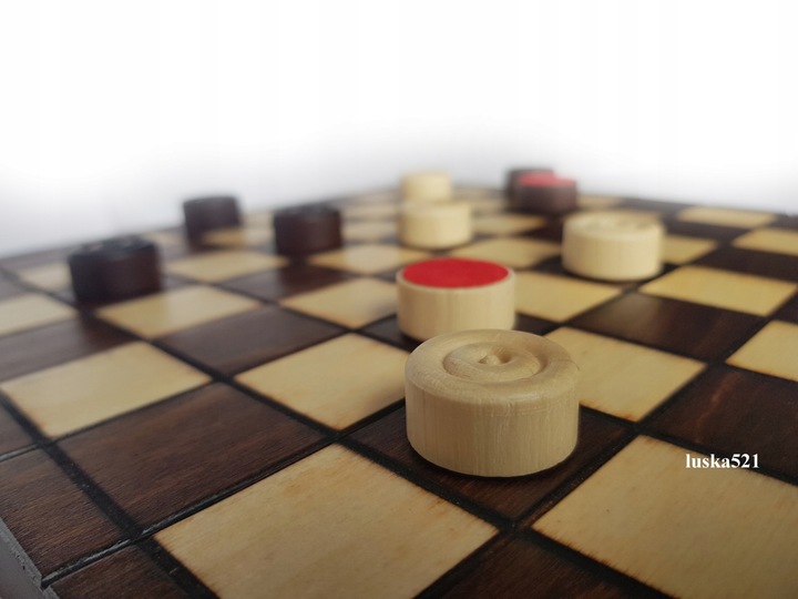 Warcaby 25x25 drewnine PRODUCENT