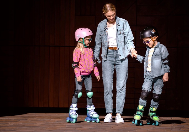 Rolki dla dzieci CARIBOO STEP 1 regulowane - 30-33