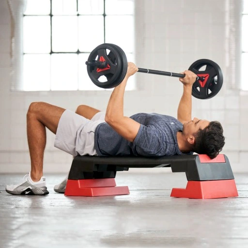 REEBOK STEP CZARNO-CZERWONY RAP-11150RD