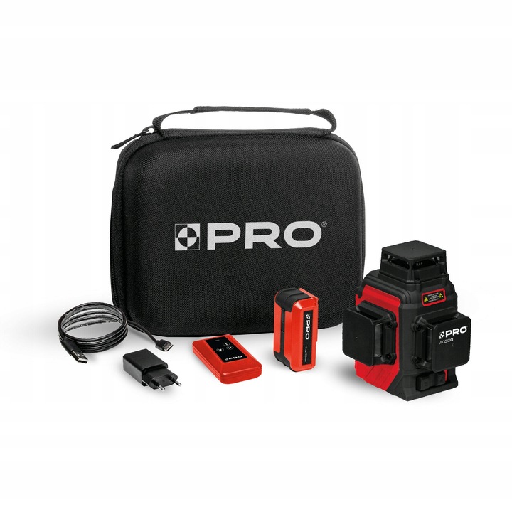 LASER WIELOLINIOWY 360° ZIELONY PRO-AQ3DG ZESTAW