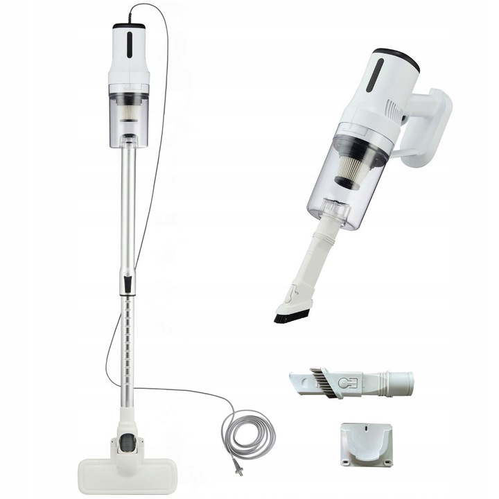 ODKURZACZ PIONOWY BEZWORKOWY PRZEWODOWY RĘCZNY MOCNY 2w1 600W HEPA H13