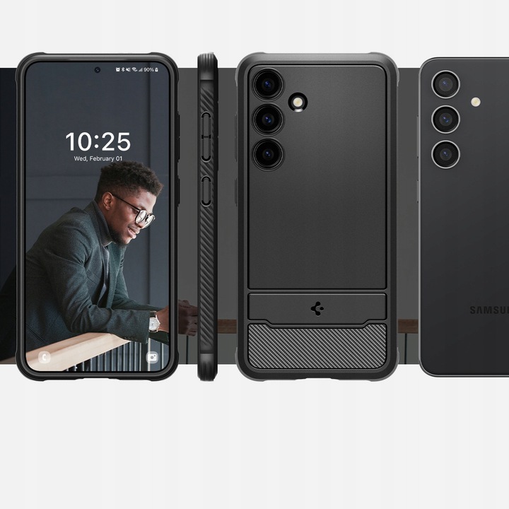 Etui do Galaxy S24, Spigen Rugged Armor, case, futerał, cover, pokrowiec