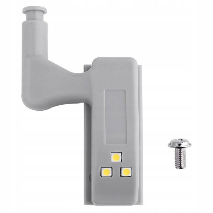 10x LAMPKA LED DO SZAFKI NA ZAWIAS DRZWI + BATERIA