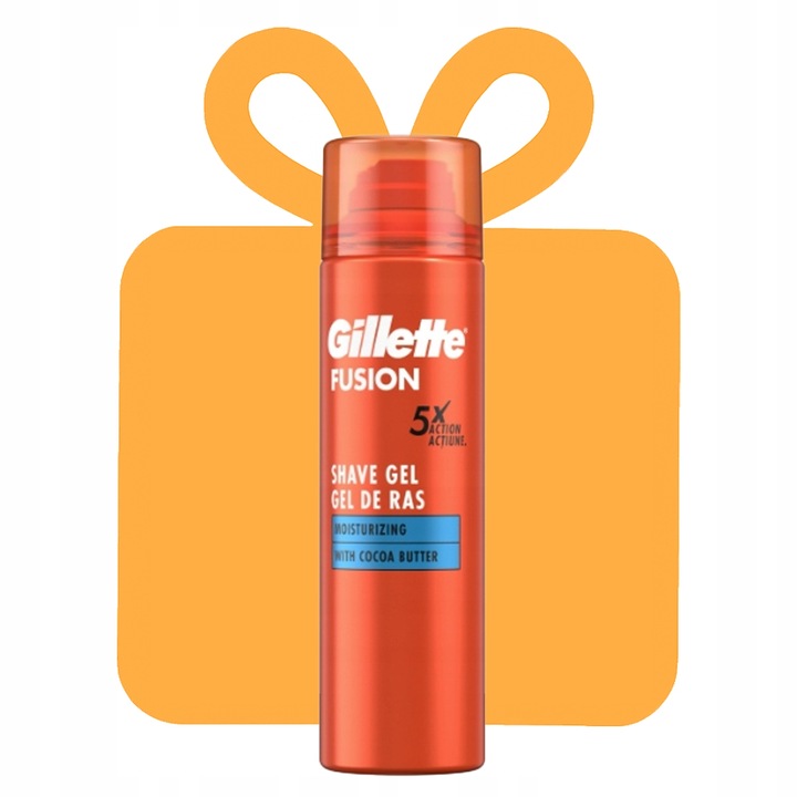 Gillette Fusion Żel Do Golenia Moisturising 200 ml x3