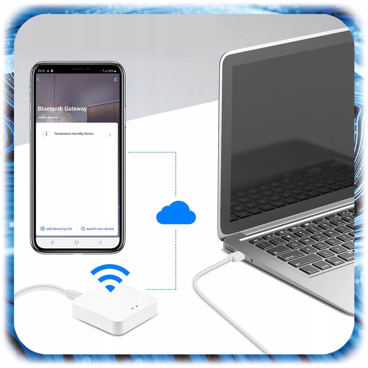 BRAMKA ZigBee 3.0 BRAMA Centrala Centralka SMART LIFE WIFI Centralka