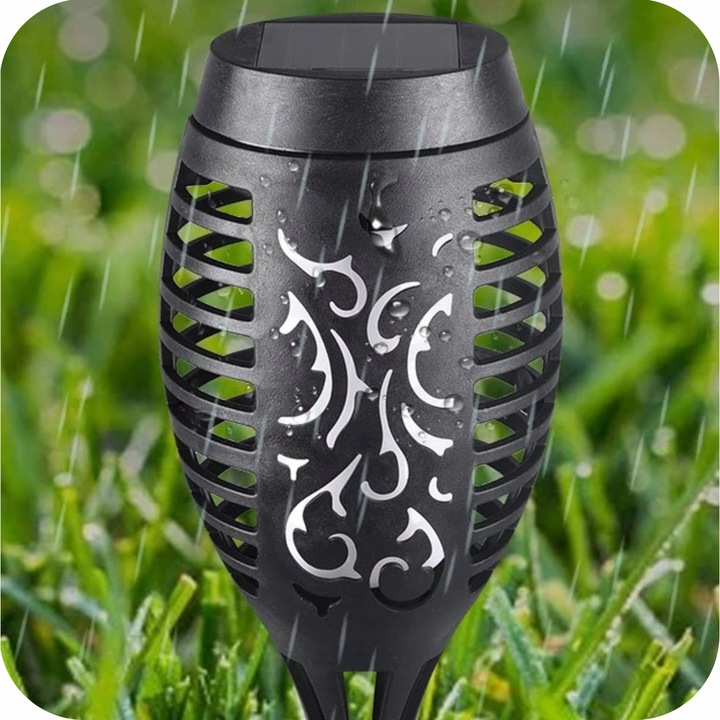 LAMPA SOLARNA POCHODNIA LAMPKI SOLARNE DO OGRODU OGRODOWE LED 4 SZTUKI