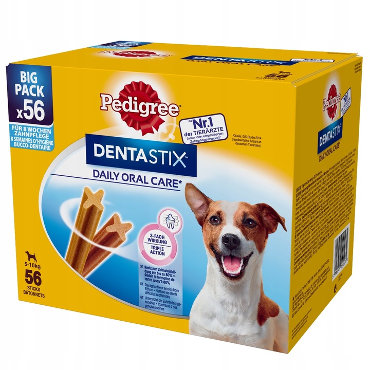Pedigree DentaStix 5-10 kg Karma uzupełniająca 880 g (8 x 110 g)