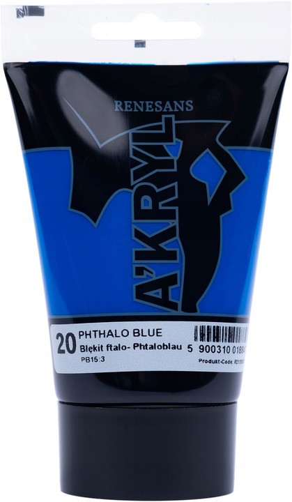 Renesans A'kryl zestaw farb akrylowych 12x100 ml.