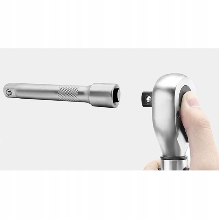 Klucz Dynamometryczny 1/2 28-210 Nm z Blokadą do Kół + 3 Nasadki 17 19