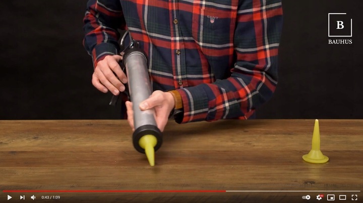 PISTOLET WYCISKACZ do SILIKONU Uszczelniaczy Mas 600ml WYTRZYMAŁY