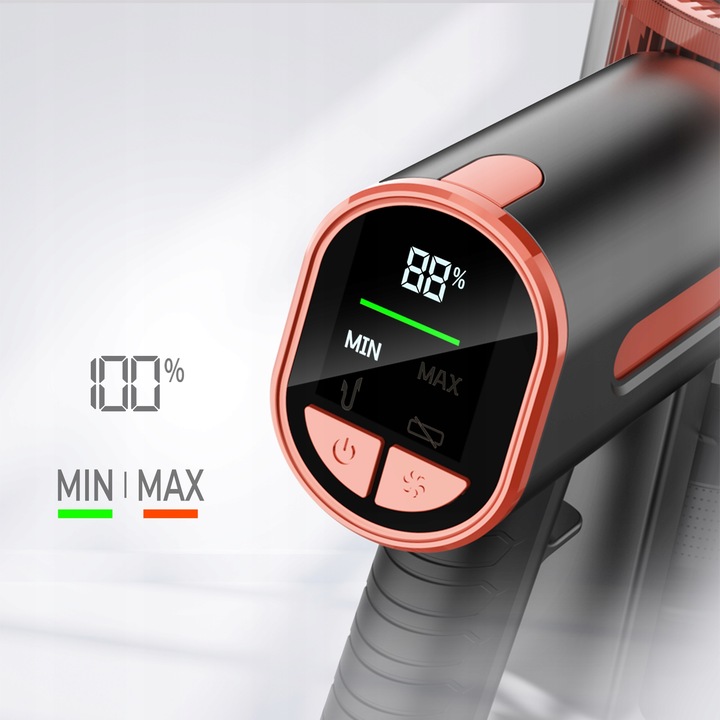 Odkurzacz bezprzewodowy pionowy JIGOO C200 23Kpa 72dB 40Min 1.2L LED