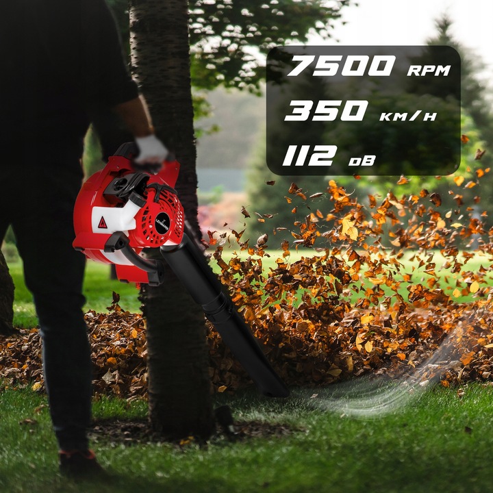 DMUCHAWA DO LIŚCI SPALINOWA ODKURZACZ BEZPRZEWODOWA Z ROZDRABNIACZEM