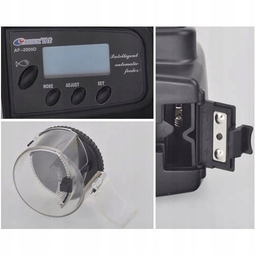 Automatyczny karmnik dla ryb LCD dozownik karmidło IDEALNY W CZASIE URLOPU