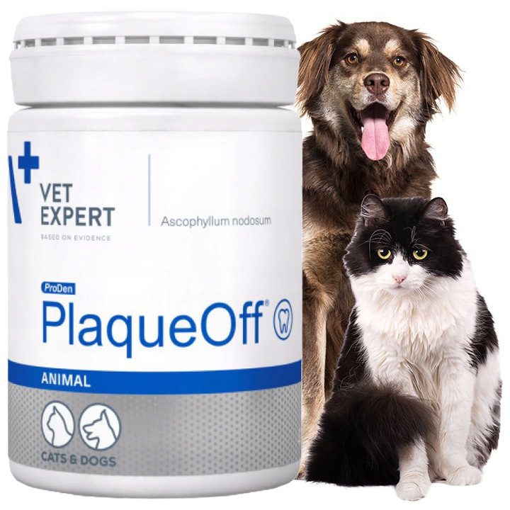 Proszek do zębów preparat dla psów i kotów Vet Expert Plaque Off 20 g